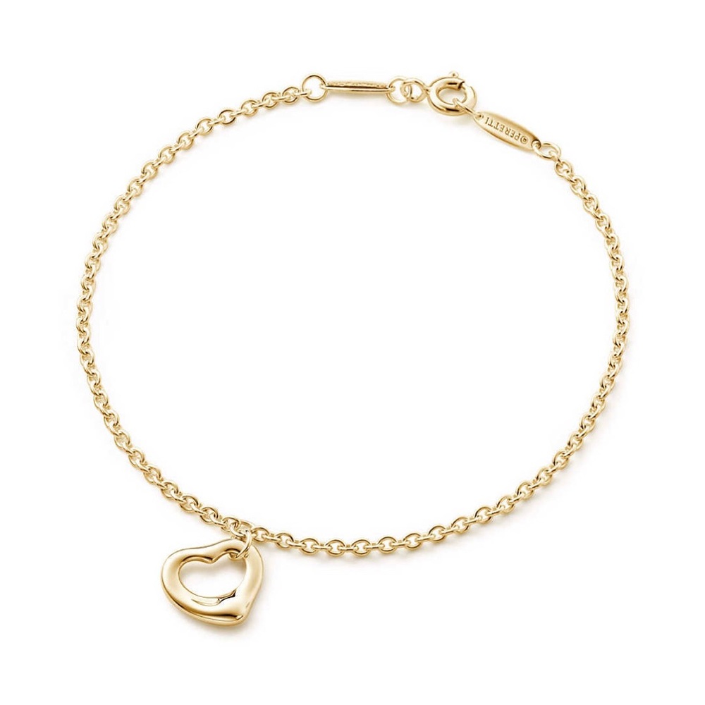 Tiffany & Co Open Heart Bracelet Gold